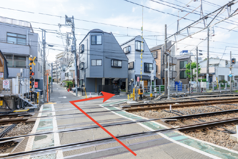 都営地下鉄浅草線「戸越駅」からのルート